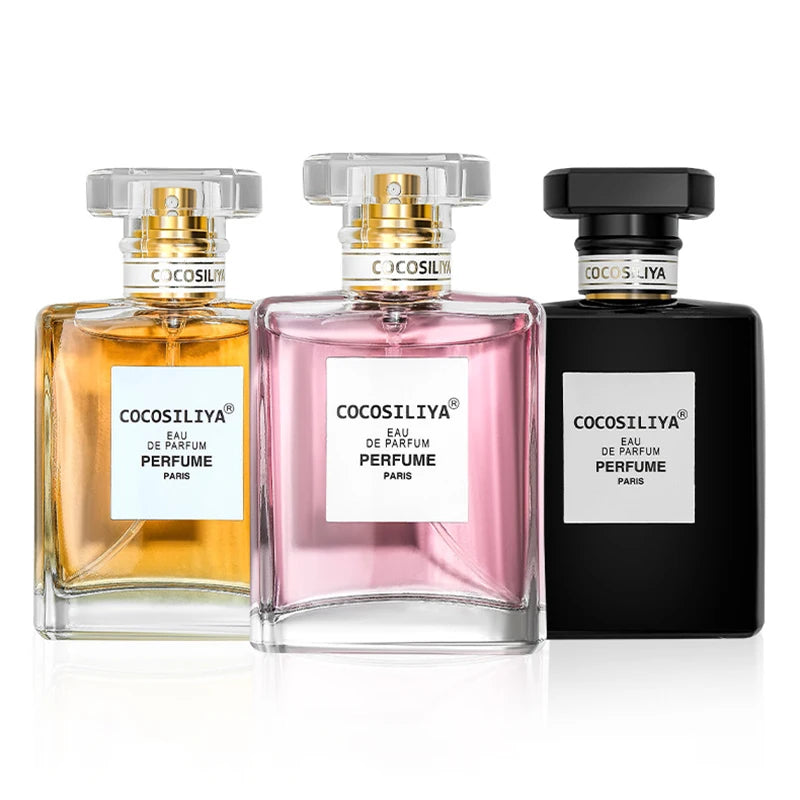 Perfume feminino, fragrância duradoura, leve e fresca 50ml