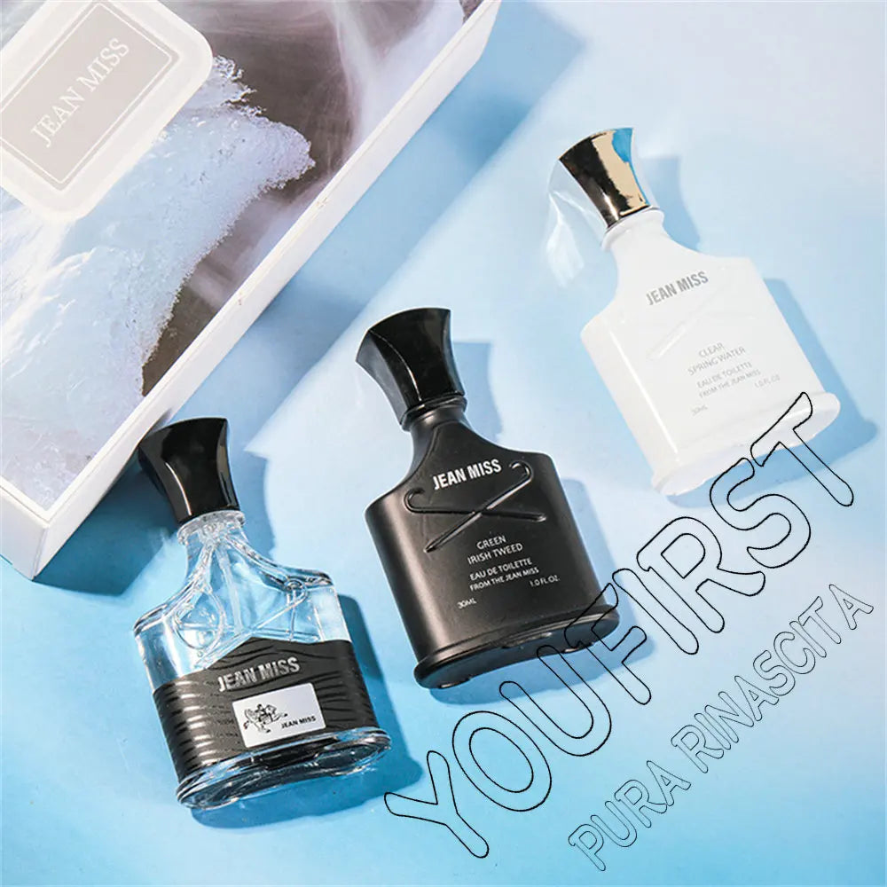 Perfume Masculino Fresh Natural 90ml Caixa de Presente Conjunto de 3 peças Perfume Colônia Duradoura