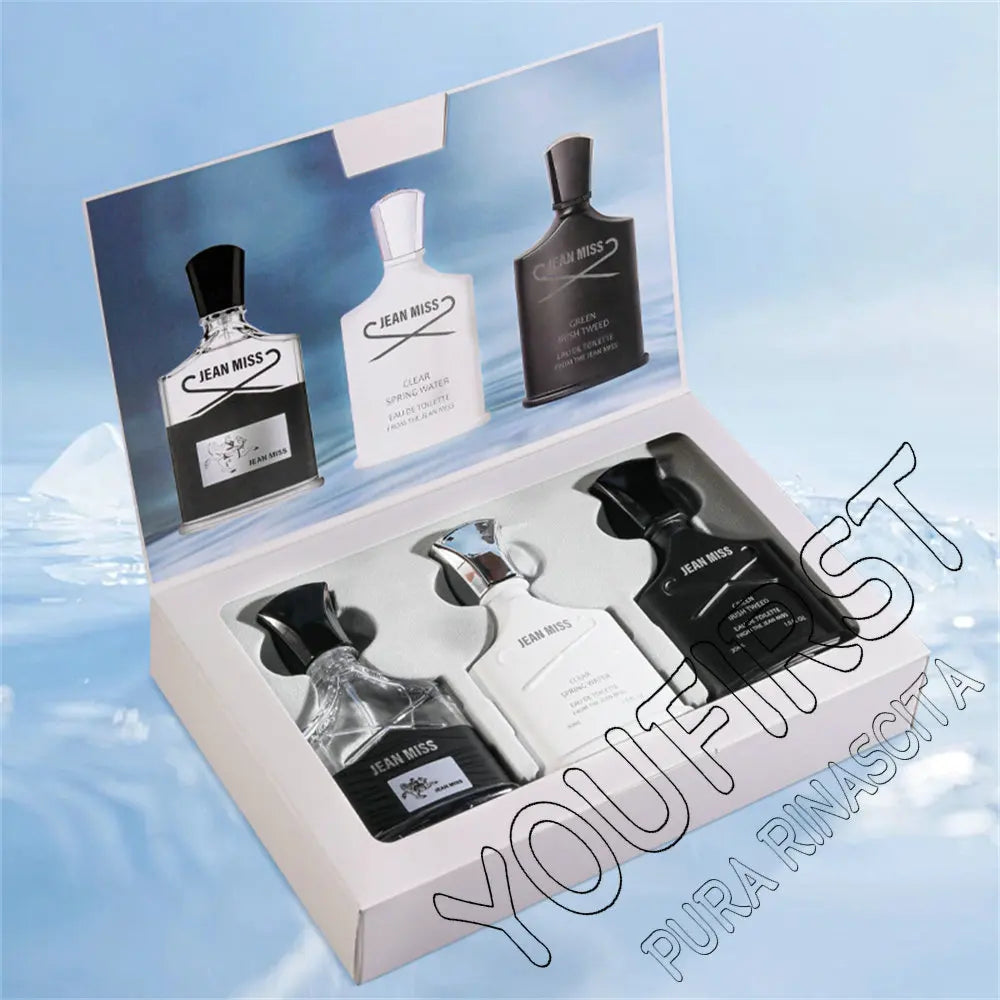Perfume Masculino Fresh Natural 90ml Caixa de Presente Conjunto de 3 peças Perfume Colônia Duradoura