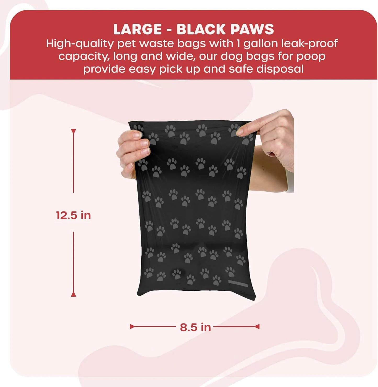 Biodegradable Dog Poop Bags 5-100 Rolls Outdoor Cleaning Poop Bag with Breakpoint, Puppy Cat Animal Stool Bag Pet Supplies