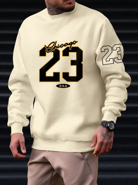 Sweatshirt sem capuz para homem