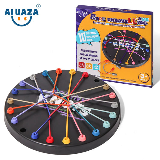 AIUAZA children's chain board game, unlock board games, party rope breaking challenge board games, parent-child interactive game