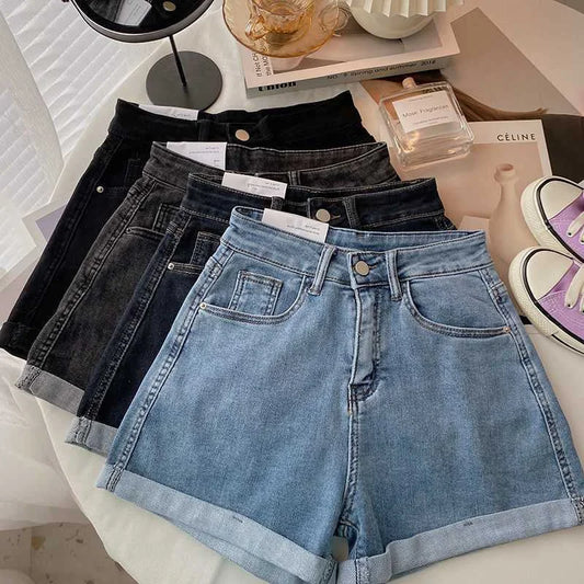 Calções de Ganga plus size cintura alta