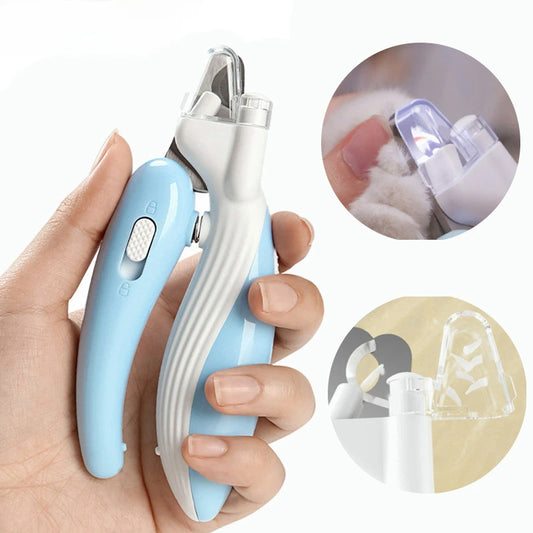 Cortador de unhas profissional para animais de estimação com luz LED