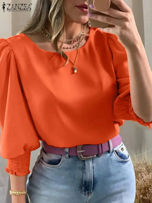Blusa manga 3/4 Elegante
