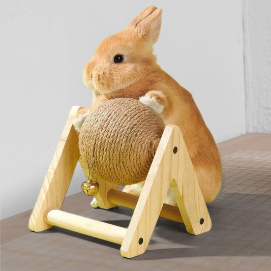 Bola arranhadora para coelhos